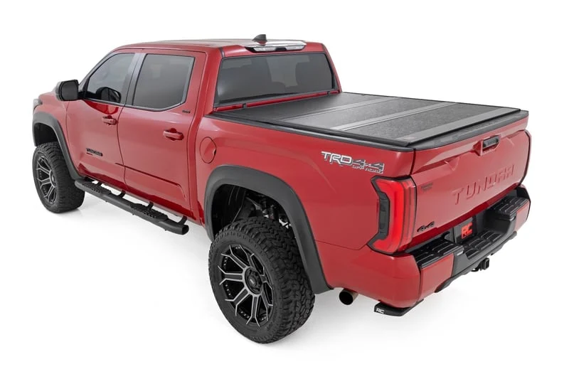 AOR hinged tonneau cover on dirt road